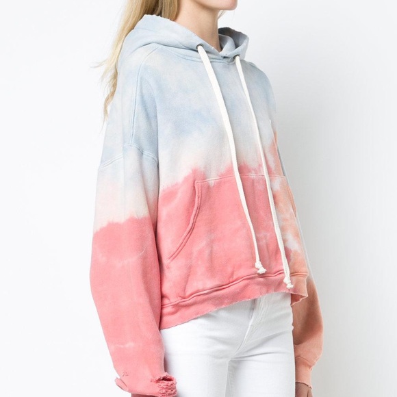 Re/Done Oversized Hoodie Tie Die Sweatshirt XS